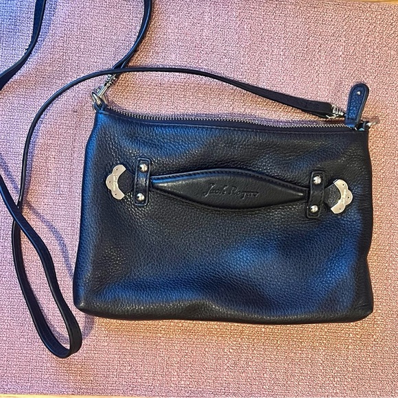Jack Rogers crossbody/clutch BLACK EUC - Picture 1 of 9